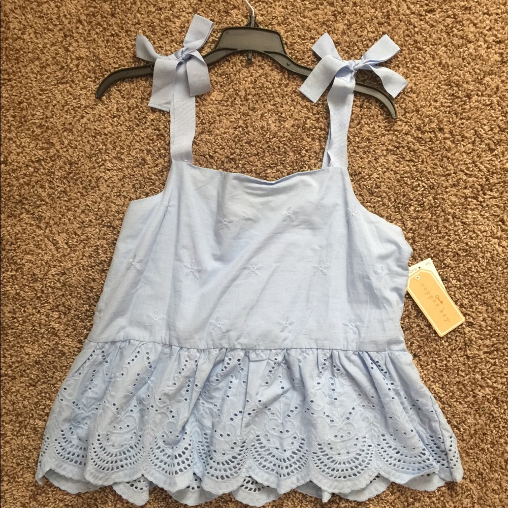 Cooper Key Light Blue Top